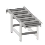 Metallkraft Rollenbahn 2000 x 800 mm, 6 Rollen -1