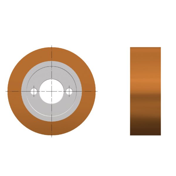 Holzkraft Vorschubrolle Ø 80 mm, Breite 28 mm -1