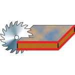 Holzkraft Besäum- und Fertigungsschnitt-Kreissägeblatt KSB-BF 350/54 -9