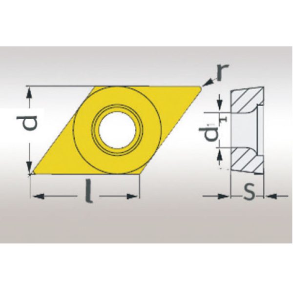 Optimum HM-Ersatzwendeplatten ISO DCMT070204 -1