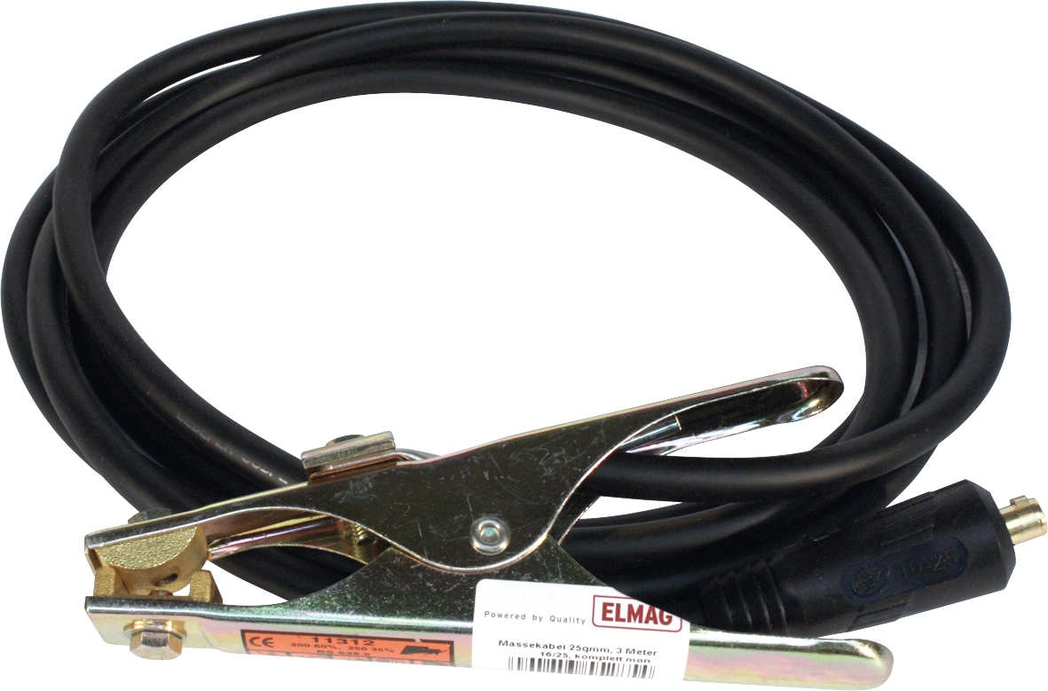 Elmag Massekabel 35mm², 3 Meter, 400A Masseklemme -3 Elmag Massekabel 35mm², 3 Meter, 400A Masseklemme -3