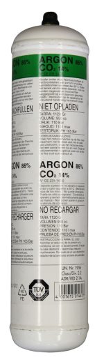Elmag Einwegflasche Mischgas Ar 86% / Co2 14% -3