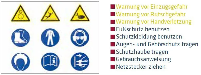 Elmag Warnschild 'Aufkleber' 100x75mm -3