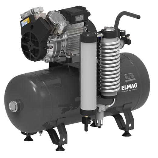 Elmag Dentalkompressor 350/8/50W- liegend -1