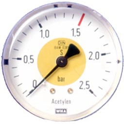 Elmag Arbeitsdruckmanometer (Azetylen) -1