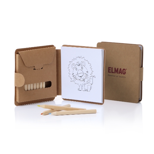 Elmag ELMAG Malbuch mit 12 Buntstiften -1 Elmag ELMAG Malbuch mit 12 Buntstiften -1