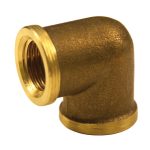 Elmag Knie 90°, IG+AG 1/4' Messing -1