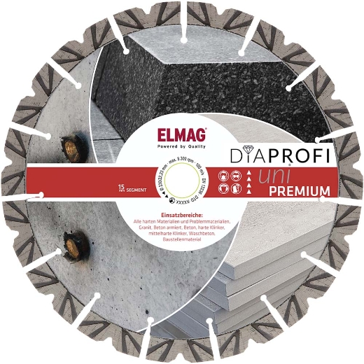 Elmag DiaProfi-Diamantscheibe UNI-PREMIUM Ø350mm -1