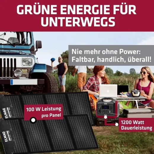 Elmag Solargenerator-Set ENERGY 1200 + SOLAR 100 DUO -4