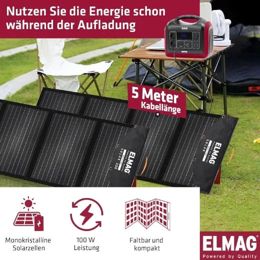 Elmag Solargenerator-Set ENERGY 1200 + SOLAR 100 DUO -6