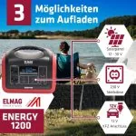 Elmag Solargenerator-Set ENERGY 1200 + SOLAR 100 DUO -7