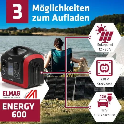 Elmag Solargenerator-Set ENERGY 600 + SOLAR 100 -7