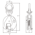 Elmag Blechgreifer 5.000 kg mit Schwenköse -3