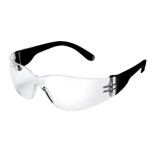 Elmag Schutzbrille farblos schwarz & ELMAG Logo -1 Elmag Schutzbrille farblos schwarz & ELMAG Logo -1