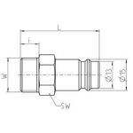 Elmag Stahlstecknippel JWL Serie 600, DN 10 -3
