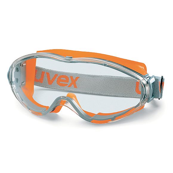 Uvex ULTRASONIC geschlossene Brille, durchsichtige Sichtscheibe, orange grau-1 Uvex ULTRASONIC geschlossene Brille, durchsichtige Sichtscheibe, orange grau -1