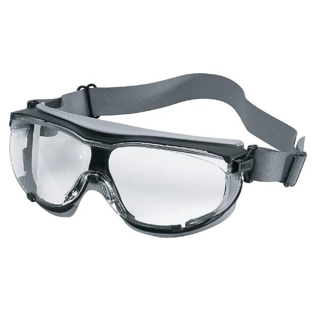 Uvex CARBONVISION geschlossene Brille, durchsichtige Sichtscheibe, Neopren Gürtel-1 Uvex CARBONVISION geschlossene Brille, durchsichtige Sichtscheibe, Neopren Gürtel -1