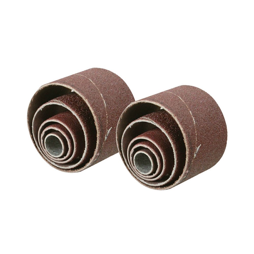 Schleifhülzen für Schleifwalzen, Set, 10 St. – Körnung 80-1 Schleifhülzen für Schleifwalzen, Set, 10 St. – Körnung 80 -1