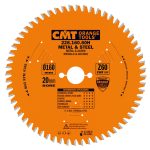 CMT Orange Industrielle Kreissägeblätter für eisenhaltiges Material und PVC - D184x2 d30+20+16 Z64 HW -1