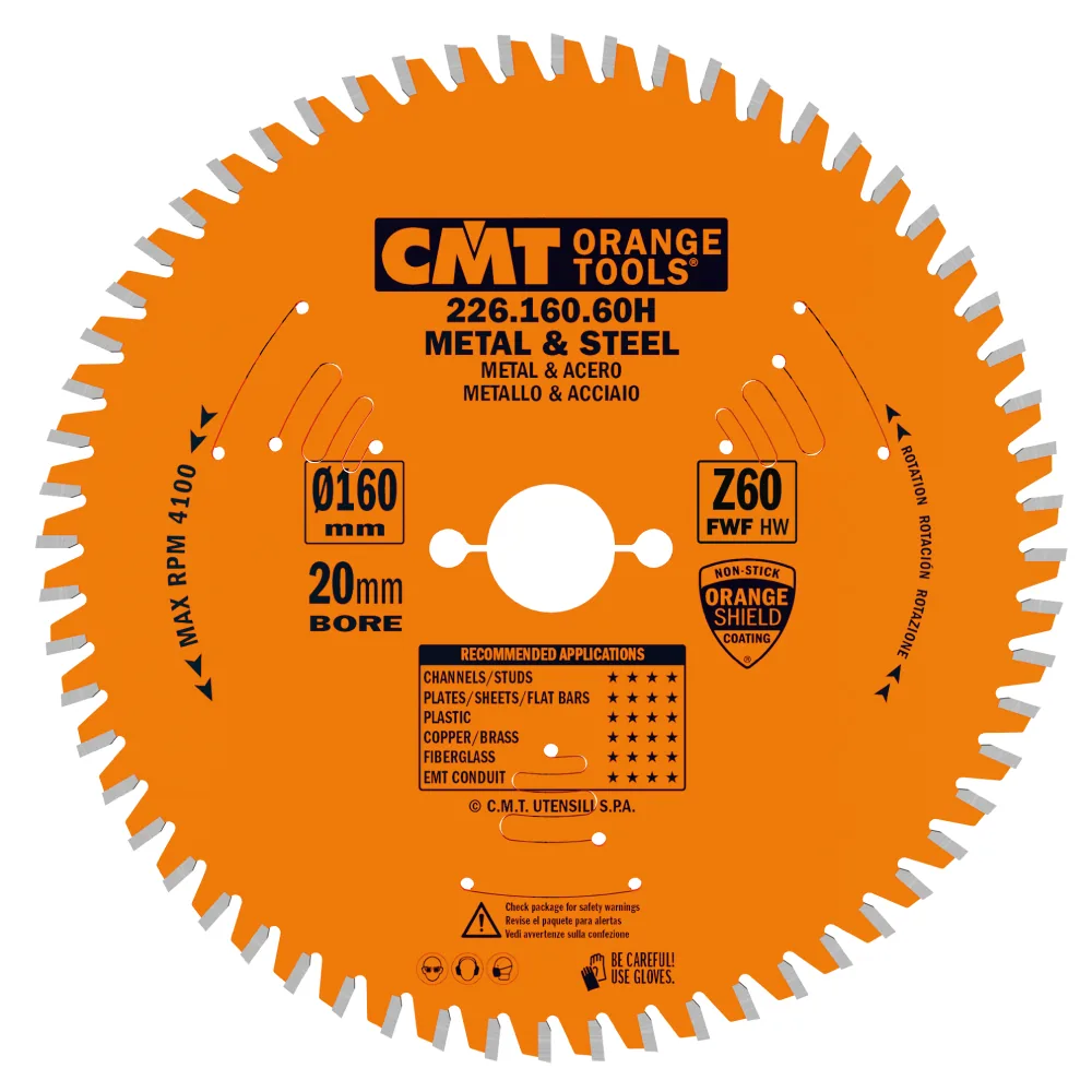 CMT Orange Industrielle Kreissägeblätter für eisenhaltiges Material und PVC - D210x2,2 d30 Z64 HW-1 CMT Orange Industrielle Kreissägeblätter für eisenhaltiges Material und PVC - D210x2,2 d30 Z64 HW -1
