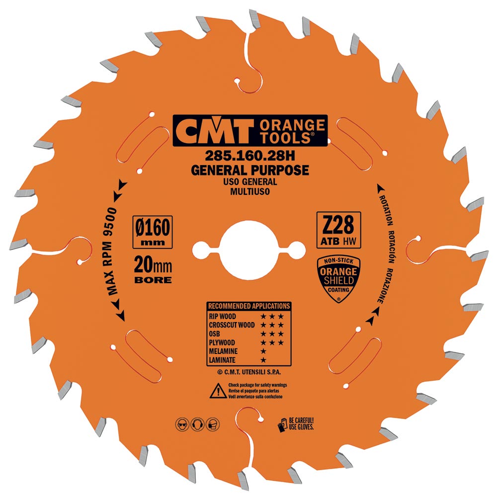 CMT Orange Industrielle Kreissägeblätter für Querschnitte, für Handkreissägen - D260x2,8 d30 Z60 HW Low Noise-1 CMT Orange Industrielle Kreissägeblätter für Querschnitte, für Handkreissägen - D260x2,8 d30 Z60 HW Low Noise -1