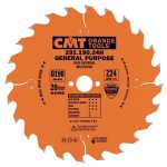 CMT Orange Kreissägeblätter für Querschnitte - D190x2,6 d16 Z24 HW -1