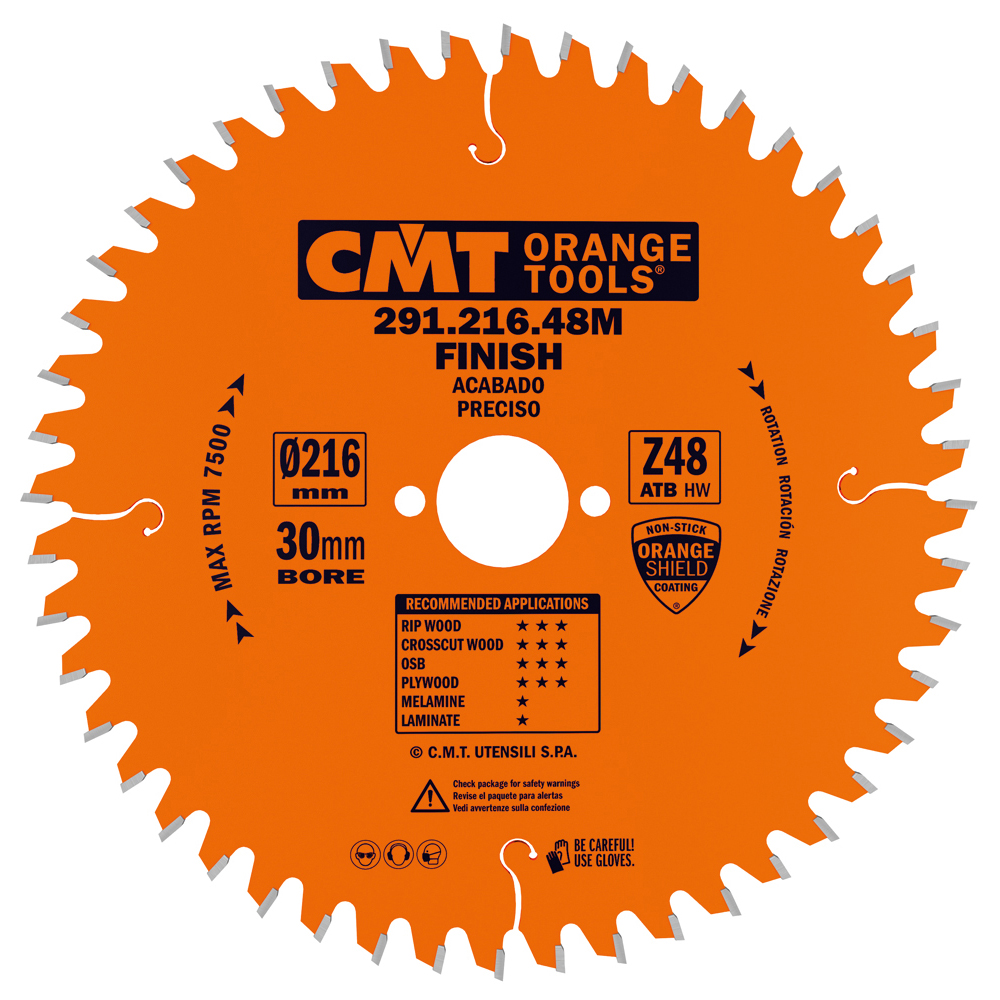 CMT Orange Kreissägeblätter für Querschnitte - D230x2,8 d30 Z36 HW-1 CMT Orange Kreissägeblätter für Querschnitte - D230x2,8 d30 Z36 HW -1
