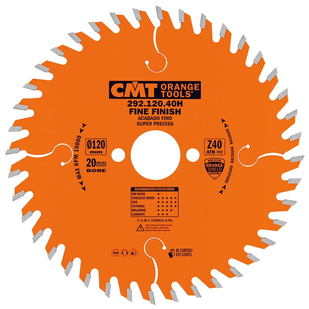 CMT Orange Kreissägeblätter für Querschnitte, für Handkreissägen - D165x2,2 d20 Z56 HW-1 CMT Orange Kreissägeblätter für Querschnitte, für Handkreissägen - D165x2,2 d20 Z56 HW -1