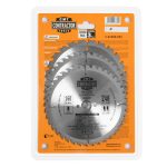 CMT Contractor Kreissägeblätter in Combo-pack - D160x2,2 d20 Z24+Z40 HW, 3 st. -1
