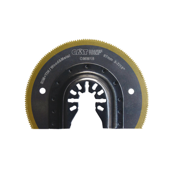 CMT Langlebiges Riff-Segmentsägeblatt BIMTiN, für Holz und Metall - 87 mm -1