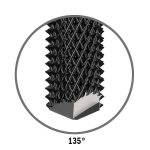 CMT C151 CHROME Bohrfräser mit Bohrspitze 135° für Mineralwerkstoffe - D12x25 L75 S=12 HWM -4