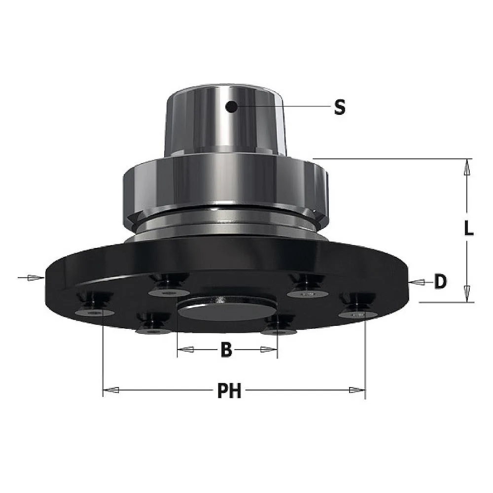 C183.420 Spannfutter für Nutsägebletter, HSK-63F - D110 d30 L40mm -2
