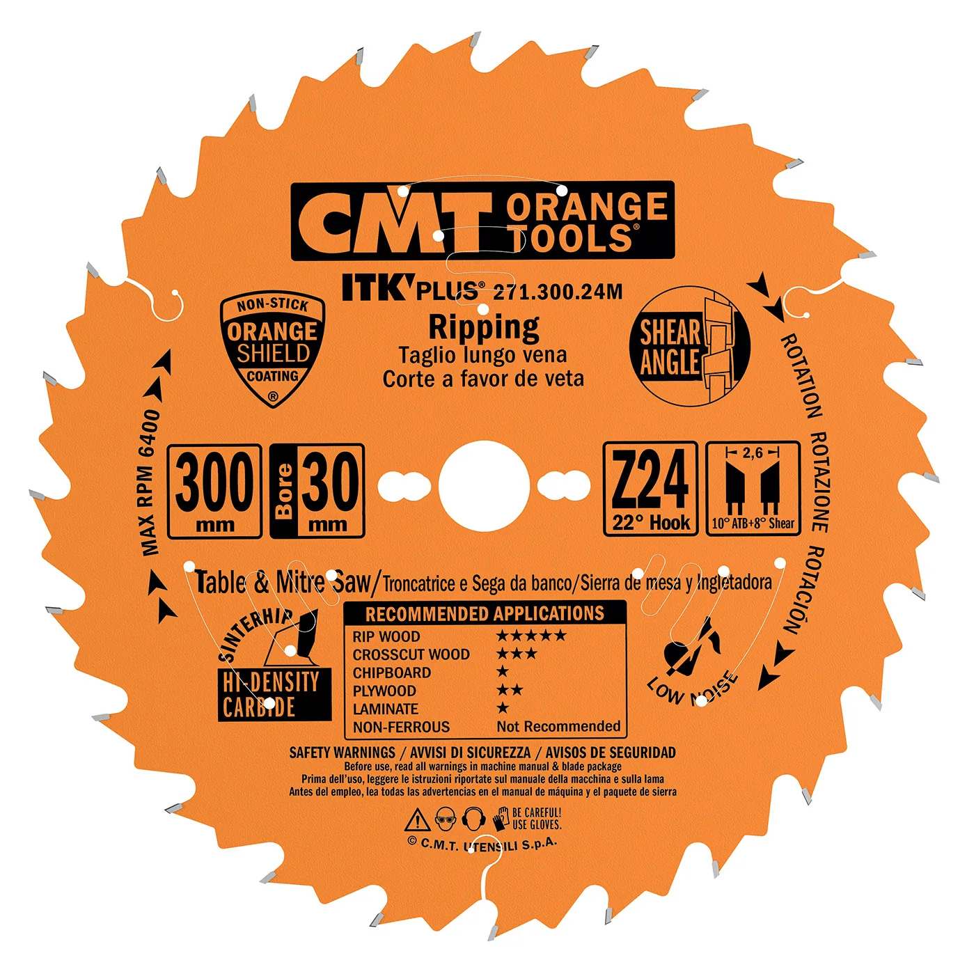 CMT ITK Ultradünnes Kreissägeblatt für Längs- und Querschnitte - D168x1,8 d20 Z28 HW-1 CMT ITK Ultradünnes Kreissägeblatt für Längs- und Querschnitte - D168x1,8 d20 Z28 HW -1