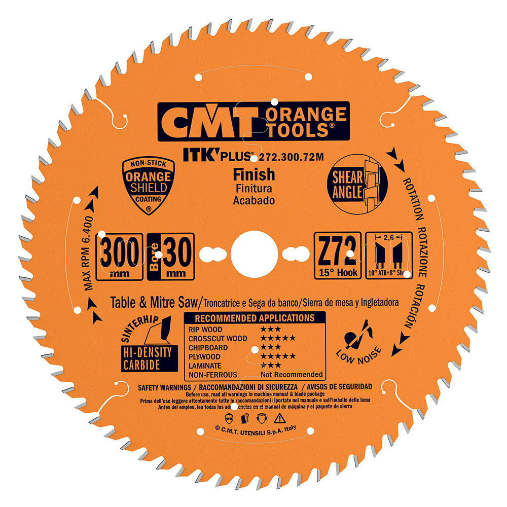 CMT ITK Ultradünnes Kreissägeblatt für Querschnitte - D168x1,8 d20 Z42 HW-1 CMT ITK Ultradünnes Kreissägeblatt für Querschnitte - D168x1,8 d20 Z42 HW -1
