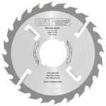 CMT Industrial Vielblatt-Kreissägeblatt mit Räumscheiden, verstärkt - D300x4 d80 Z24+4 MEC HW -1