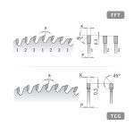 CMT XTreme Kreissägeblätter für Laminat und Spanholz, negativer Spanwinkel - D220x3,2 d30 Z63 HW -2