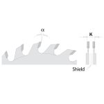 CMT Industrielle verstellbare Ritzkreissägeblätter - D100x2,8-3,6 d20 Z10+10 HW -2