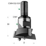 CMT C501 Wechselbohrer mit Gewindeschaft - D45 L30 HW R -2
