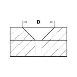 CMT C521 Senker mit Zylinderschaft 90° - D19,2 I9 L70 S=10x48 -3