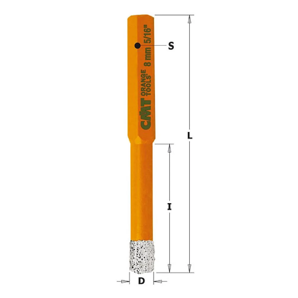 CMT FASTX4 Diamant-Lochsägen mit Kühlwachs - D16x30 L80 S=10 -2