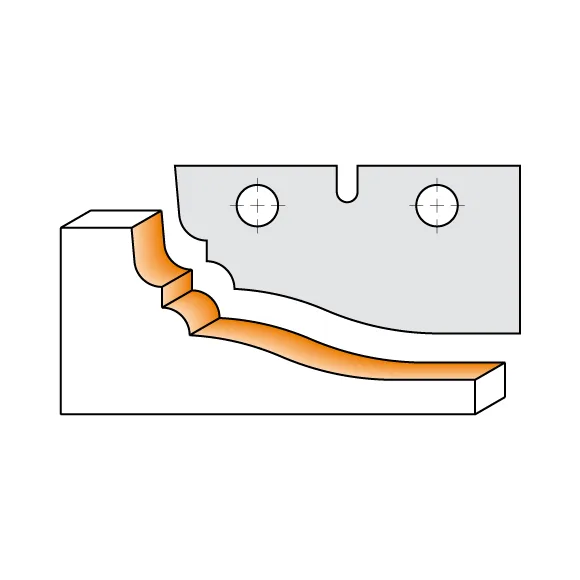 CMT Messer für C694012 - Messerpaar A 50x25x2mm -1
