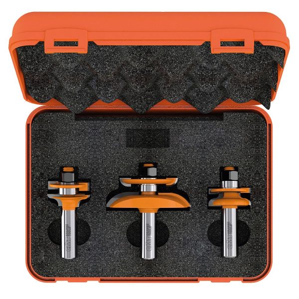 CMT 3-teiliges Profilfräserset für Türen - Profil B S=12 HW -1