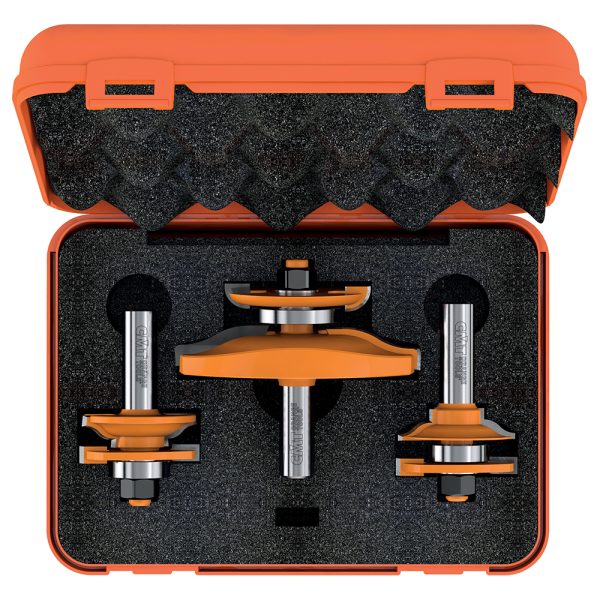 CMT 3-teilige Profilfräsersets für Türen - Profil C S=12 HW -1