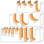 CMT C914B Hohlkehlfräser - R8 D15,8x9,5 S=8 HW -3