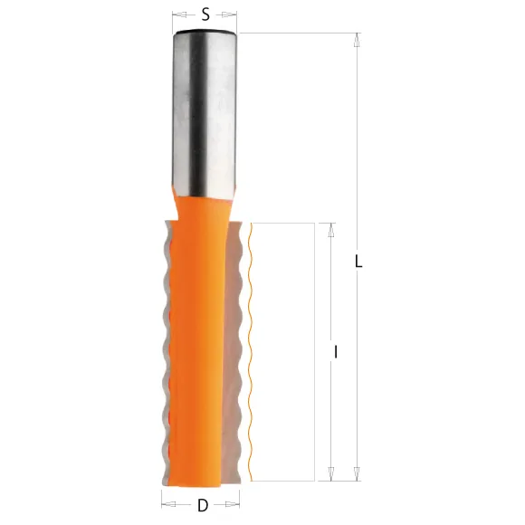 CMT C981 Verleimfräser mit Wellenprofil für Mineralwerkstoffe - R4,36 D15,87x51 S=12 -2
