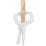 CMT Verstellbarer Andrücker mit Spannzange -2