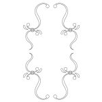 CMT Schnitzschablone für Ornamente an Küchentüren Kaskaden 365x210 mm -1