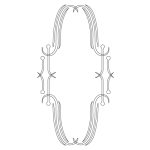 CMT Schnitzschablone für Ornamente an Küchentüren Römisch 375x200 mm -1