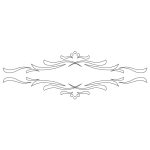 CMT Schnitzschablone für Schubladen und Möbel Klassisch 210x70 mm -1