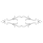 CMT Schnitzschablone für Schubladen und Möbel Kaskaden 250x65 mm -1